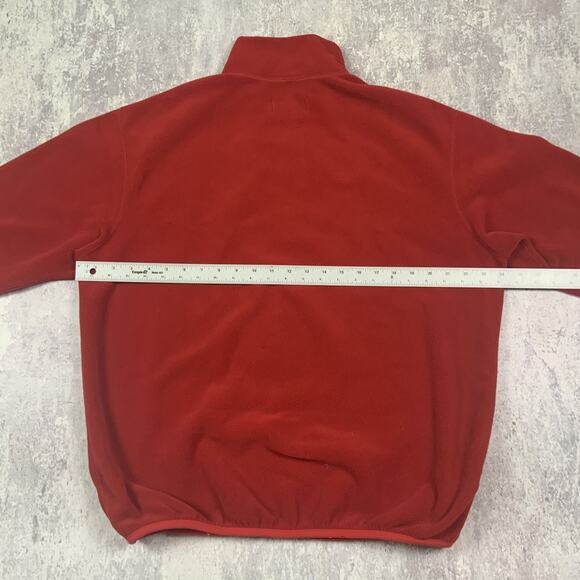 Vintage Polo Ralph Lauren Sweater Mens Large Red 1/4 Zip Pullover Made In USA - Picture 8 of 8